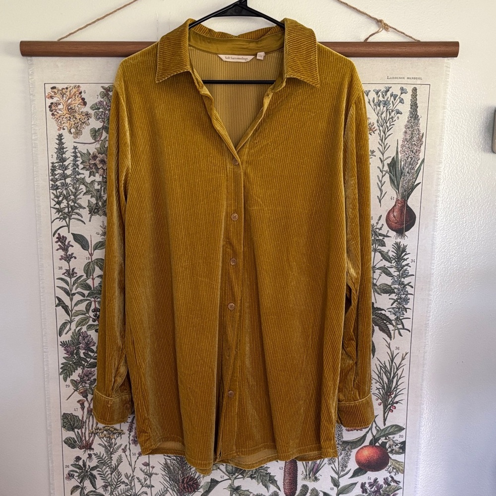Soft Surroundings  Button-Up Shirt Large